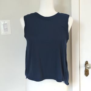 Under Armour navy blue muscle tank